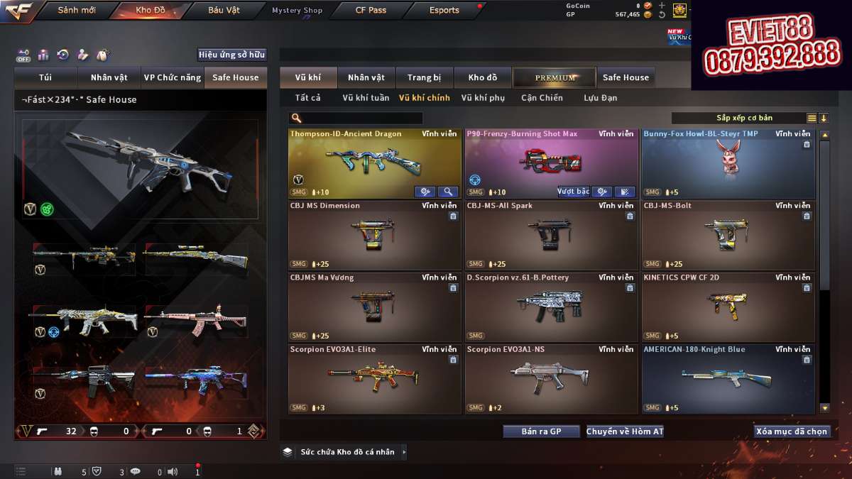 shop acc cf uy tin gia re